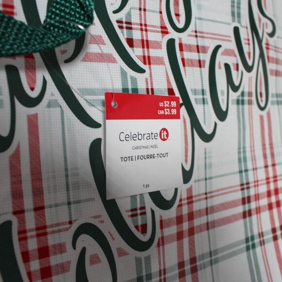 NWT Michaels Holiday Christmas Tote Shopping Bags Set of 3 Eco-Friendly - Picture 12 of 16